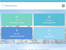 Tablet Screenshot of 4guttercleaning.co.uk